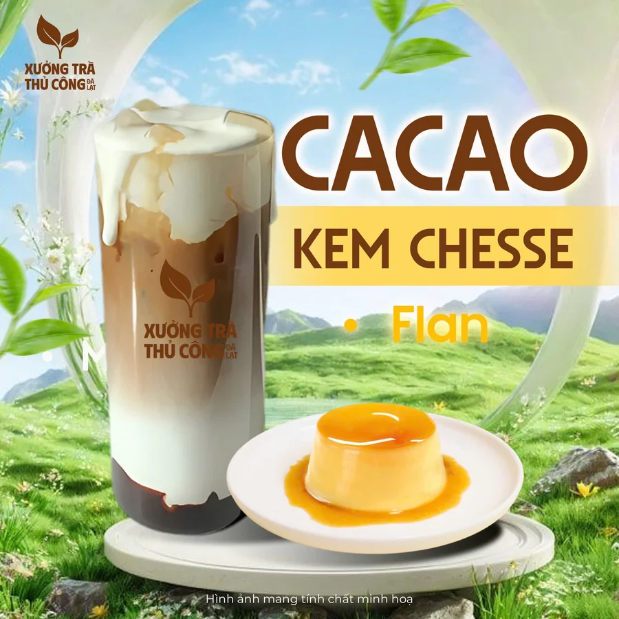CACAO KEM CHEESE FLAN